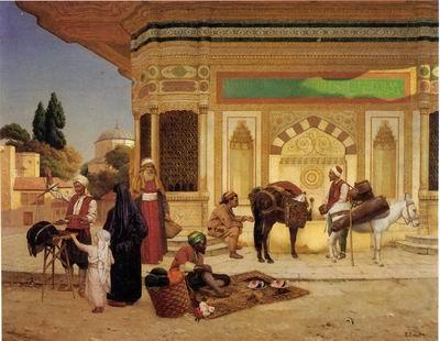 Arab or Arabic people and life. Orientalism oil paintings 586, unknow artist